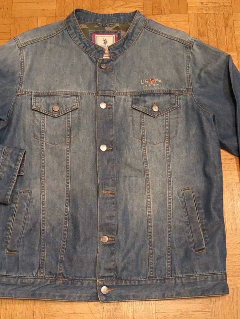 US Polo Association Men's Denim Lightweight Casual Jacket- Size XX-L